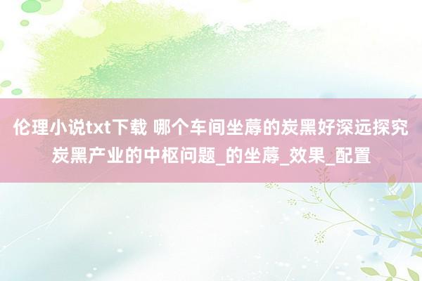 伦理小说txt下载 哪个车间坐蓐的炭黑好深远探究炭黑产业的中枢问题_的坐蓐_效果_配置